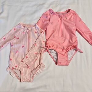 Carter's Pink Kids Swim One Piece Set